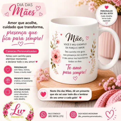 Caneca personalizada- Presente dia das mães