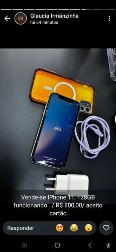 Celular IPhone 11 800$