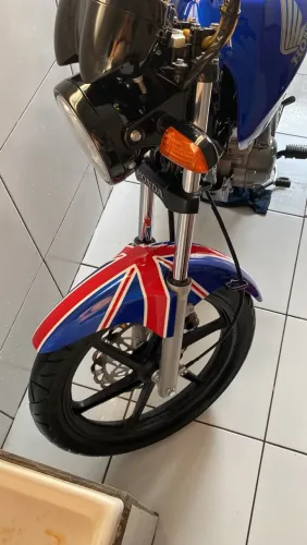 Paralamas dianteiro titan 150 2004 original Honda grafitado