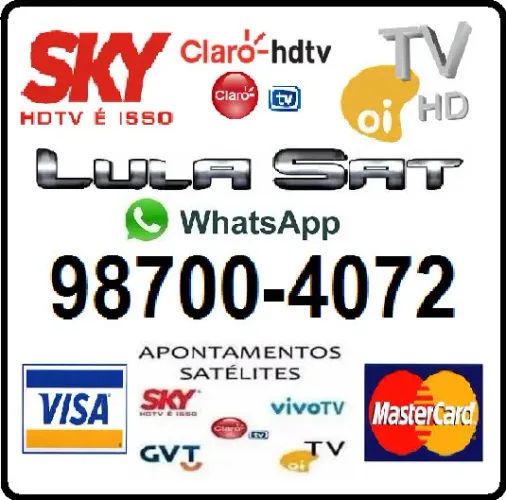 Técnico Antenista Sky-Oi-Claro Campo Grande 