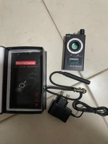 Detector GPS/RF K18 Anti-Rastreador - Detector de Sinais - Completo