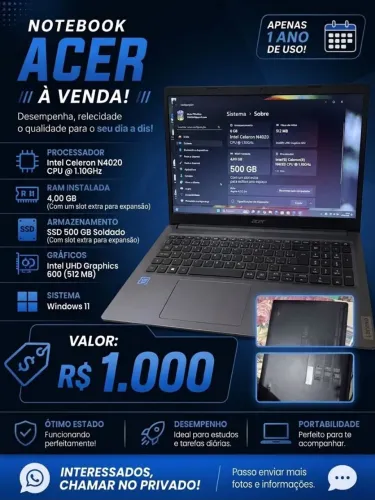 Notebook Acer Aspire 315