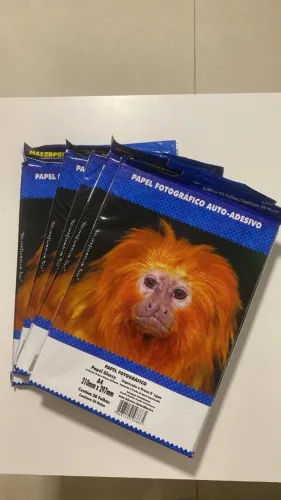 5 Pacotes de Papel fotográfico autoadesivo 130g (250 unidades)