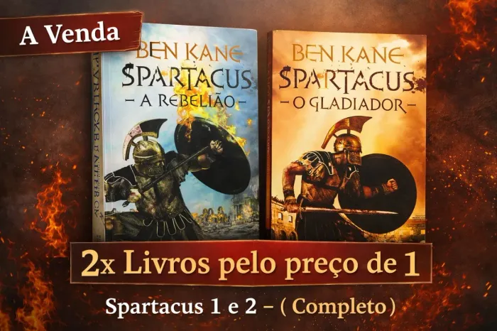 2x Livros Spartacus - Ben Kane (Rebelião e Gladiador)