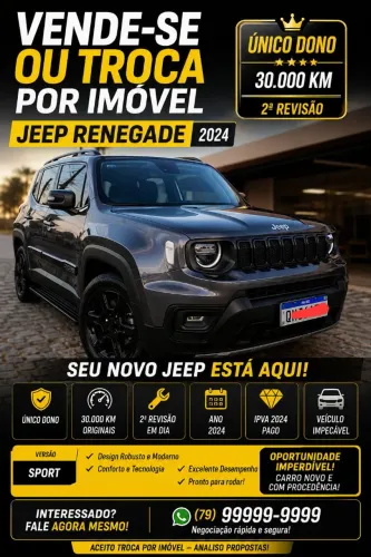 Jeep Renegade T270 1.3 TB 4X2 Flex Aut. 2024