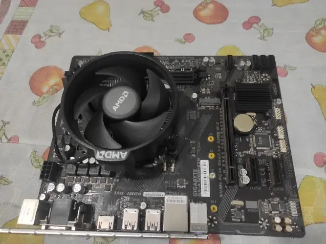 kit ryzen 5 2600 6/12 + placamae a320