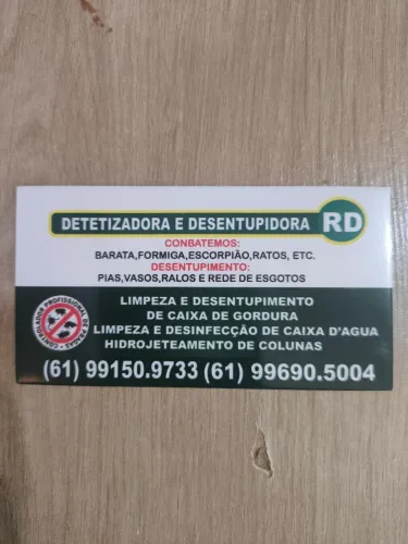 Dedetizadora e desentupidora RD