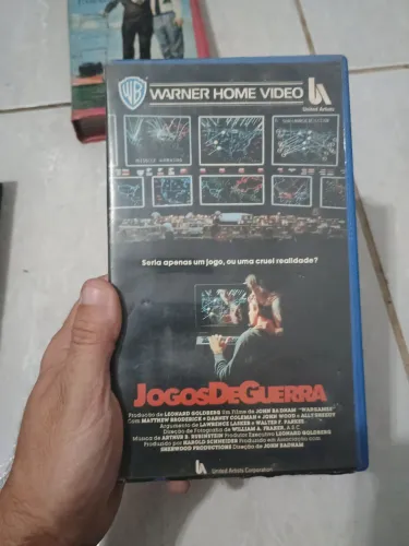 fita vhs jogos de guerra 