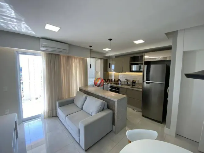 Apartamento com 1 dormitório para alugar, 48 m² por R$ 4.237,00/mês - Santo Antônio - Amer