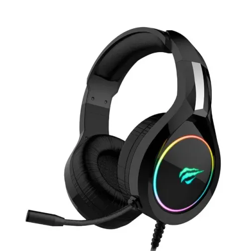 Headset Gamer Havit H2232d Rgb Microfone Flexível Preto *ENTREGA GRÁTIS*