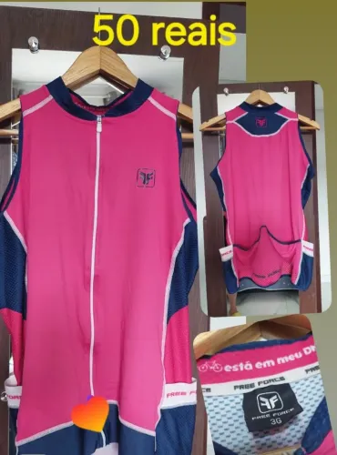 Camisa Ciclismo Free Force - Feminina 3G - Sem Manga 