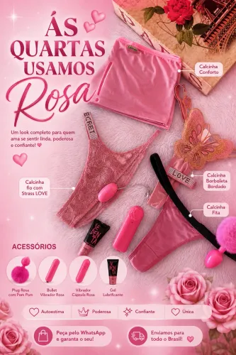 Às quartas usamos rosa.