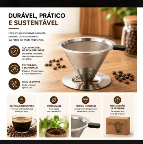 Coador de aço inox 102