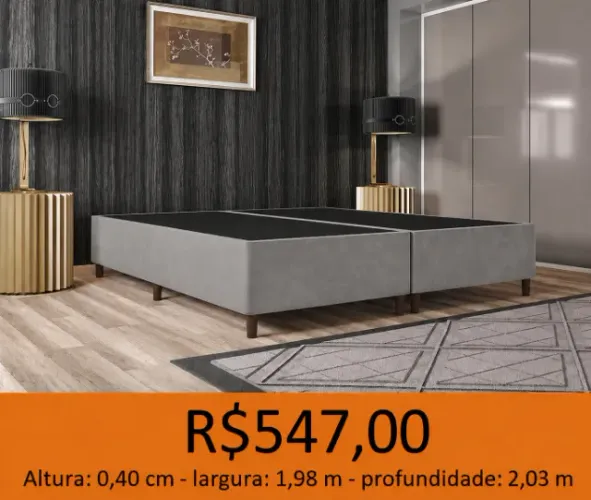 base king size 203x193 - a pronta entregamos 