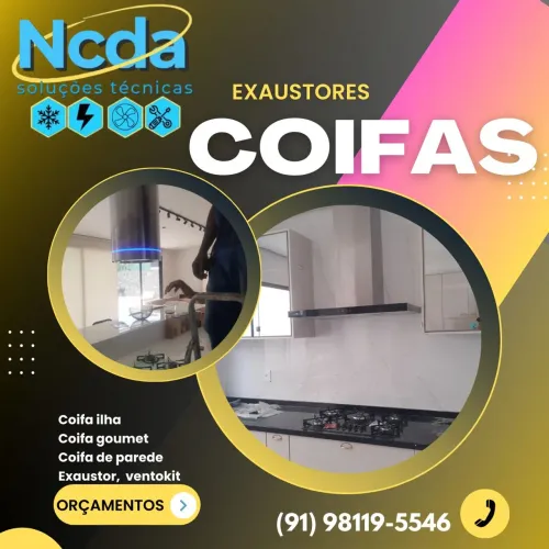 coifa e exaustor e depurador instalação