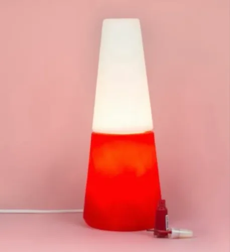LUMINÁRIA ESMALTE DE MESA USARE POLIETILENO 36cmx13cmx8cm.