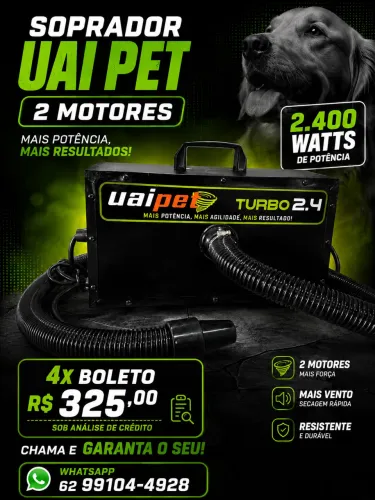 Soprador pet banho e tosa