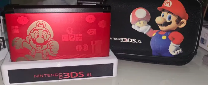 Nintendo 3DS XL Super Mario Edition - Edição Especial - COM DESBLOQUEIO