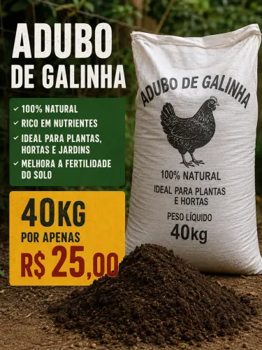 Adubo de galinha 