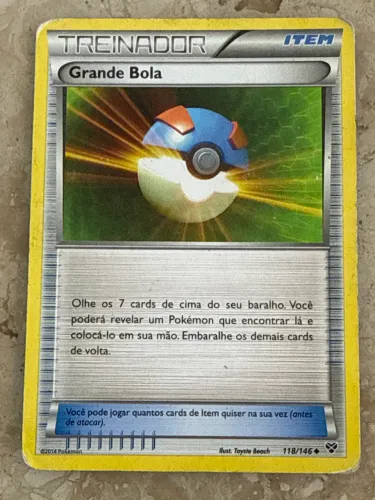 Carta Pokémon treinador Grande Bola