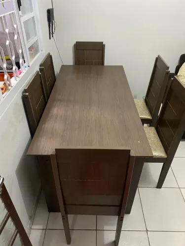 Mesa 6 Cadeiras *aceito cartão*