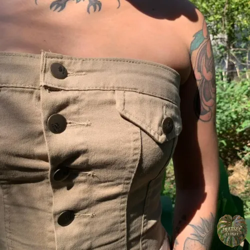 Corset Cargo em Sarja