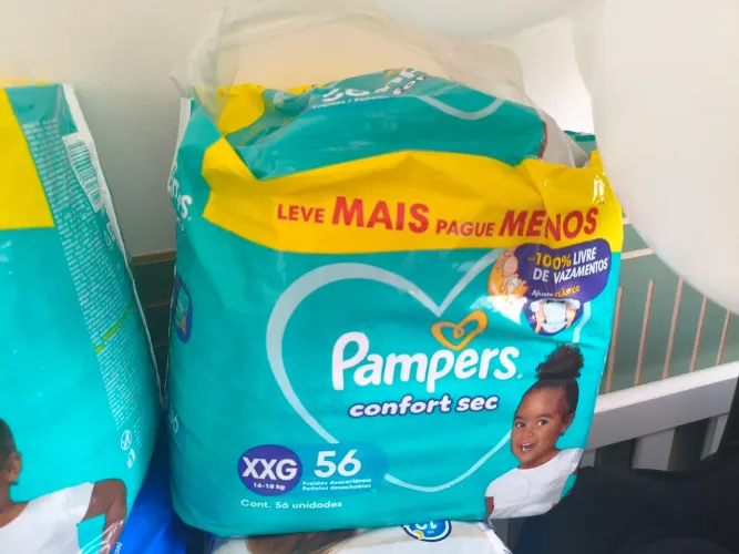 Fraldas Pampers Confort Sec XXG 56 uni