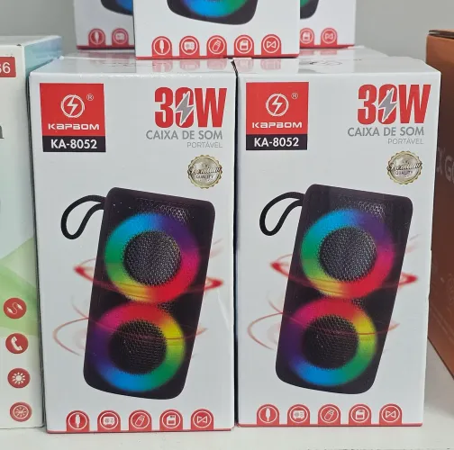 Caixa de Som Bluetooth RGB.