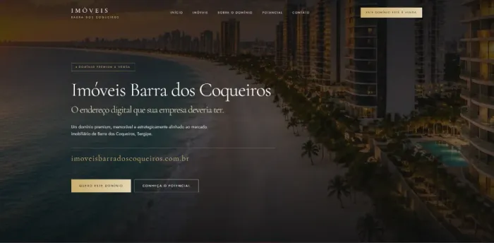 VENDO DOMÍNIO PREMIUM - IMOVEISBARRADOSCOQUEIROS.COM.BR