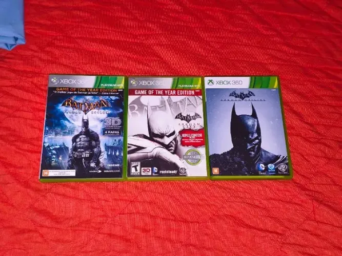 Trilogia Batman Arkham para Xbox 360 - Mídias Físicas Originais