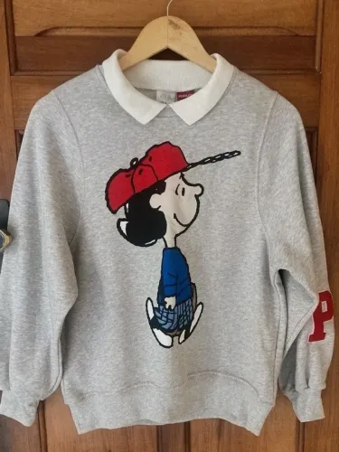 Casaco Zara Peanuts Cinza