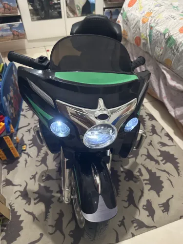 Moto Elétrica Infantil Motorizada Custom 12v Usb Led Musica