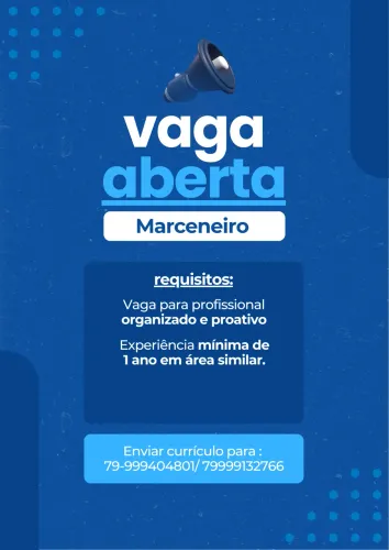 Vaga para marceneiro