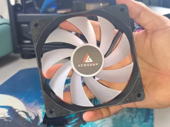 Fans Acegeek RW12 120mm Rainbow RGB Preto - Novo e Lacrado
