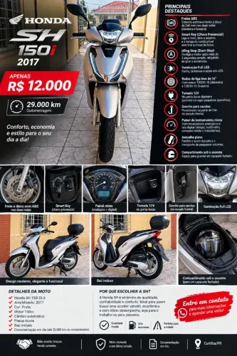 HONDA SH 150i DLX 2017
