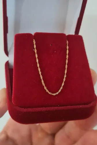 Colar Singapura delicado Ouro 18k