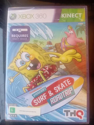 SpongeBob Surf & Skate Roadtrip Xbox 360 - Novo Lacrado De Fábrica Raro<br>