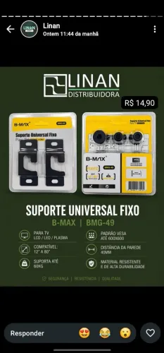 Suporte de TV universal.