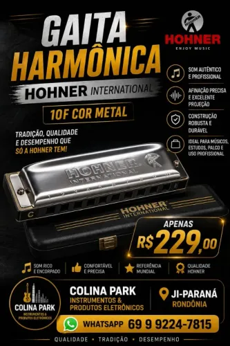 Gaita Hohner Profissional 10F