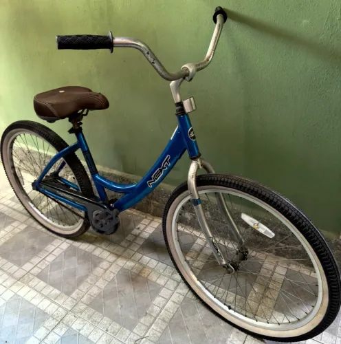 Bicicleta de Alumínio Importada Freio Contra Pedal Aro 26 - Azul