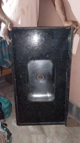 Pia de granito com cuba