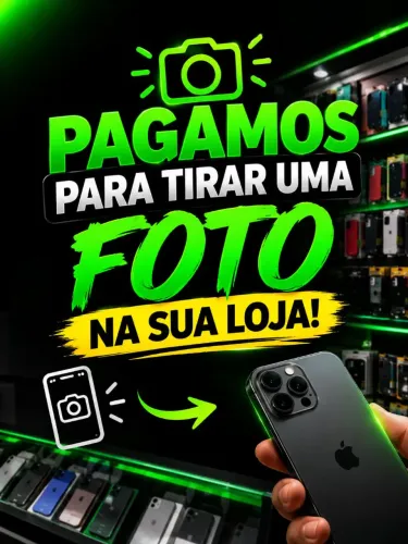 Pagamos para tira um foto na sua loja de acessórios de celular