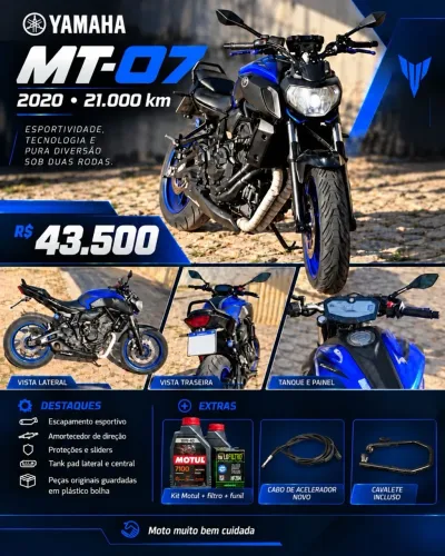 Yamaha MT-07/MT-07 ABS 689cc 2020
