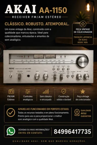 AKAI AA-1150 ? RECEIVER FM/AM ESTÉREO