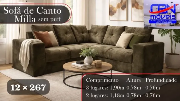 Sofá no crediário 