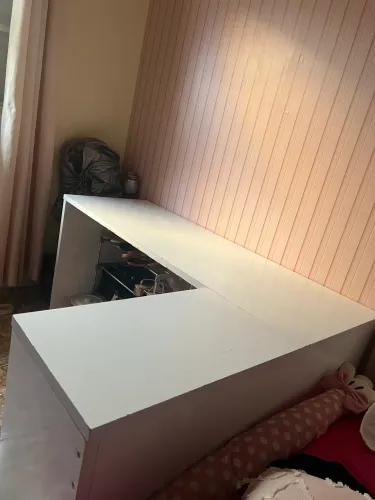 MESA MDF BRANCA EM L (grande)