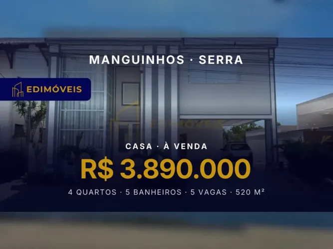Casa de Alto Padrão em Manguinhos: Conforto e Sofisticação no Seu Novo Lar!