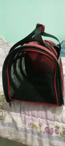 Bolsa Pet Transporte Aéreo Flexível Gatos Cães 