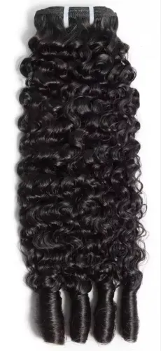 Cabelo humano cacheado
