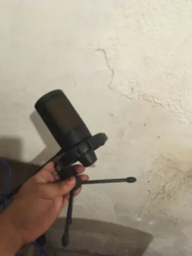 Microfone condensador com suporte tripé, negócio /troco